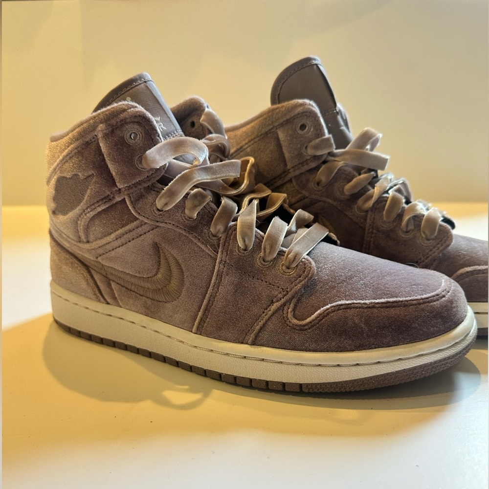 Nike Lilac Velvet High-Top Sneakers